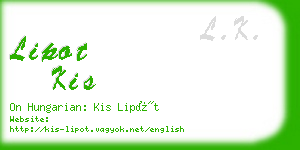 lipot kis business card